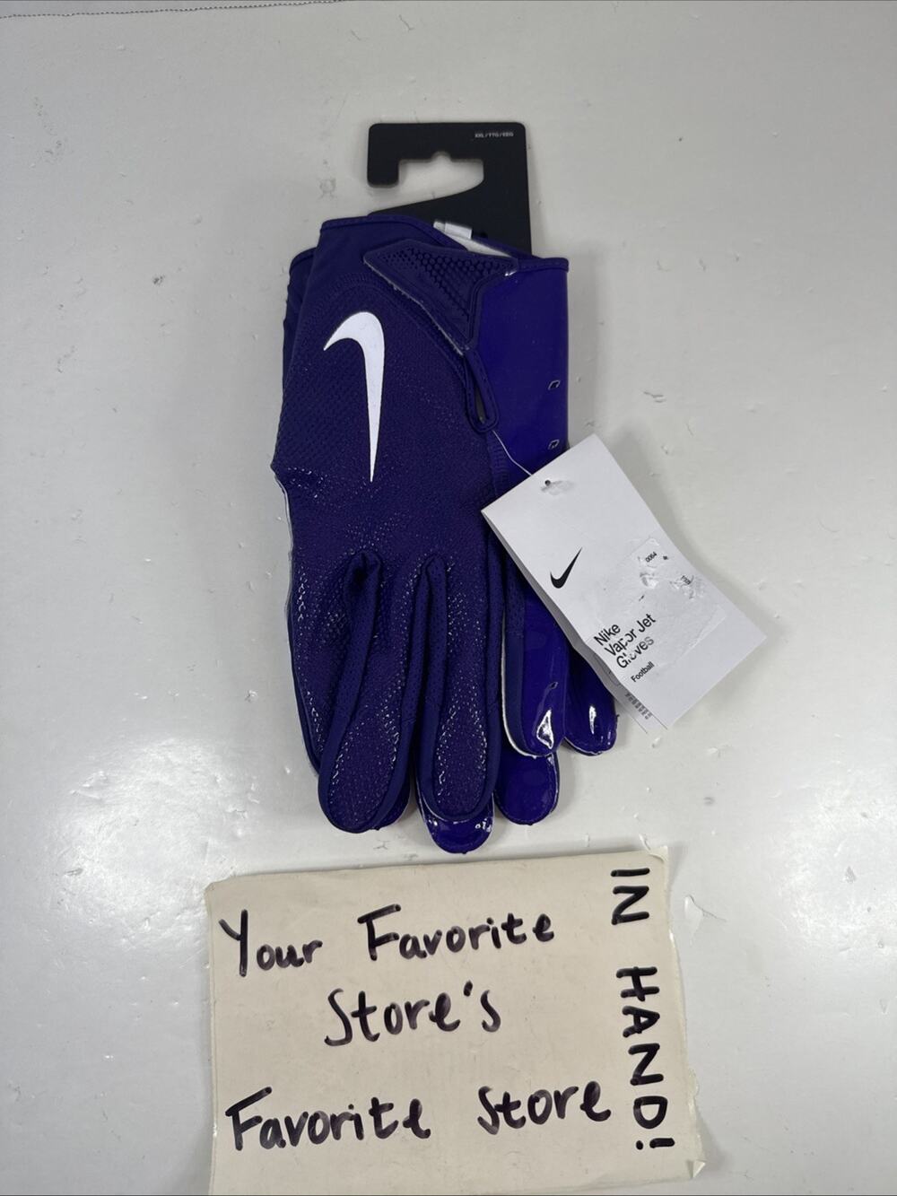 Nike Vapor Jet 7.0 Magnigrip Purple NFL Football Gloves Size 2XL DX4522-503 NEW